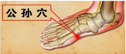 公孙穴-公孙的准确位置及操作视屏-作用降低胃蠕动